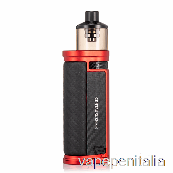 Vape Italia Lost Vape Centaurus Q80 Kit Pod Mod Rosso Opaco In Fibra Di Carbonio